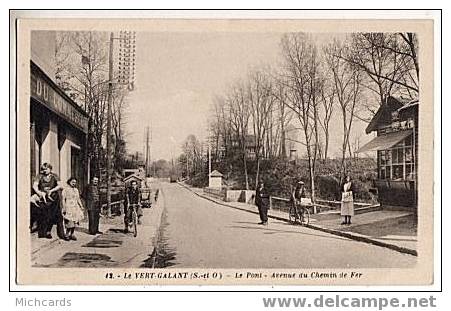 CPA 93 LE VERT GALANT - Le Pont - Avenue Du Chemin De Fer - Tremblay En France