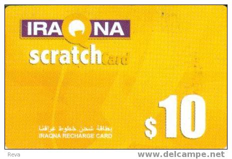 IRAQ $10  YELLOW  ABSTRACT  GSM  MOBILE PHONE READ DESCRIPTION !!! - Irak