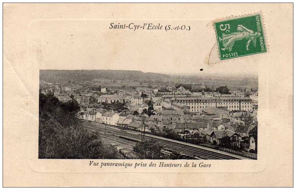 78 ST CYR ECOLE Vue Générale Prise Des Hauteurs De La Gare, Ed Boulanger, 191? - St. Cyr L'Ecole