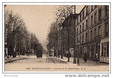 CPA 93 AUBERVILLERS - Avenue De La Republique - Aubervilliers