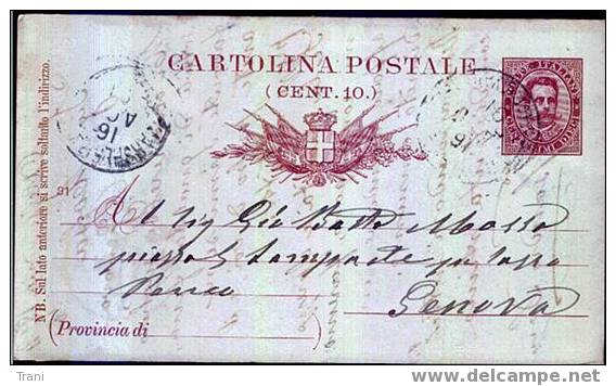 CARTOLINA POSTALE - Anno 1891 - Entiers Postaux