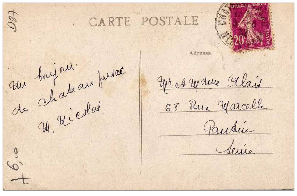 87 CHATEAUPONSAC Vue Générale, Ed Hirondelle, 1934 - Chateauponsac