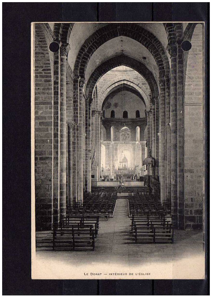 87 LE DORAT Eglise, Intérieur, Ed Breger, Dos 1900 - Le Dorat