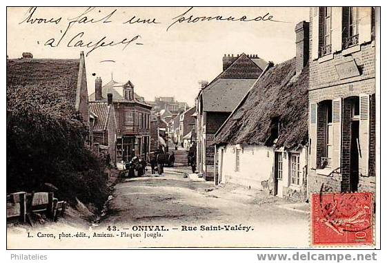 ONIVAL   RUE ST VALERY  1905 - Onival