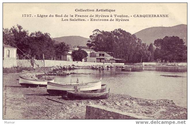 CARQUEIRANNE  Barque Bateau Ligne De La France De Hyères à Toulon - Carqueiranne