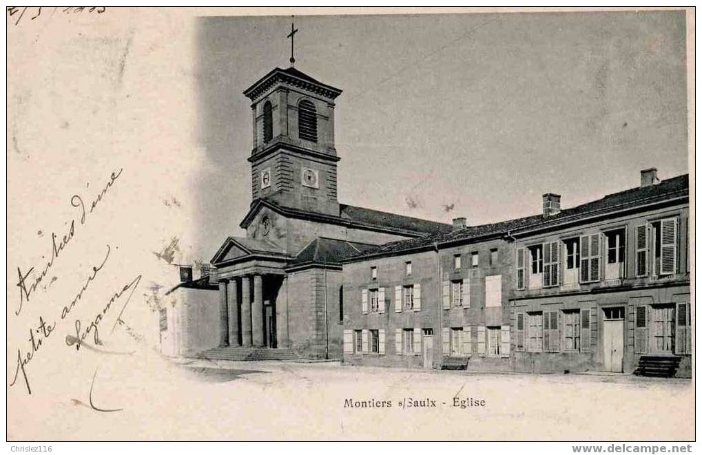 55 MONTIERS SUR SAULX Eglise  Joli Plan  Précurseur  1903 - Montiers Sur Saulx