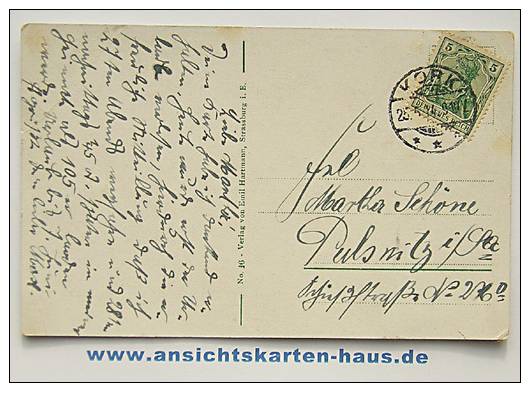 D 4360 - Straßburg I.E. Hauptrestauration I.d. Orangerie - CAk, 1914 Gelaufen - Elsass