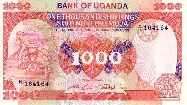 OUGANDA  1 000 Shilling émission De 1986   Pick 26   ****BILLET  NEUF**** - Uganda