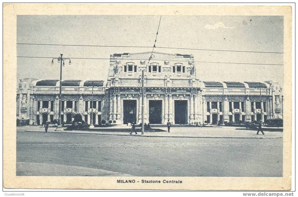 Milano.Stazione Centrale/Gare Centrale.cpa. - Stazioni Senza Treni