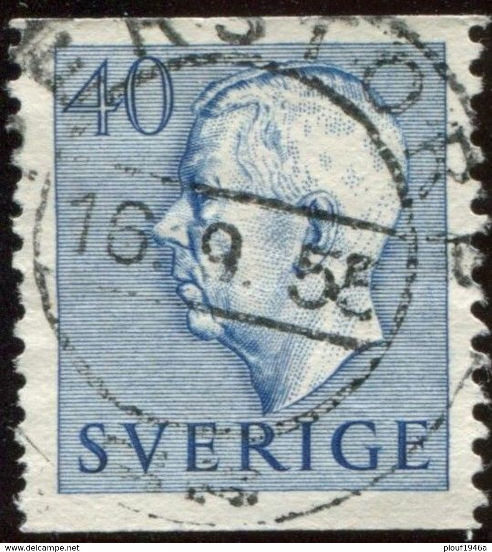 Pays : 452,04 (Suède : Gustave VI Adolphe)  Yvert Et Tellier N° :  363 (o) - Used Stamps