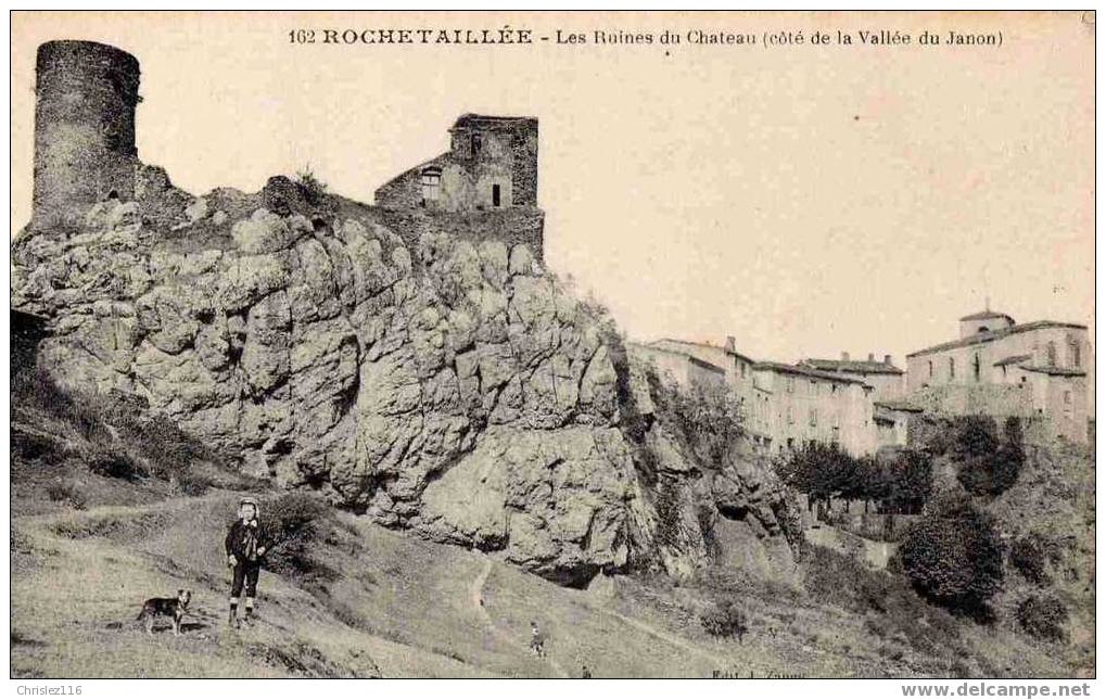 42 ROCHETAILLEE Ruines Du Château Petite Animation - Rochetaillee