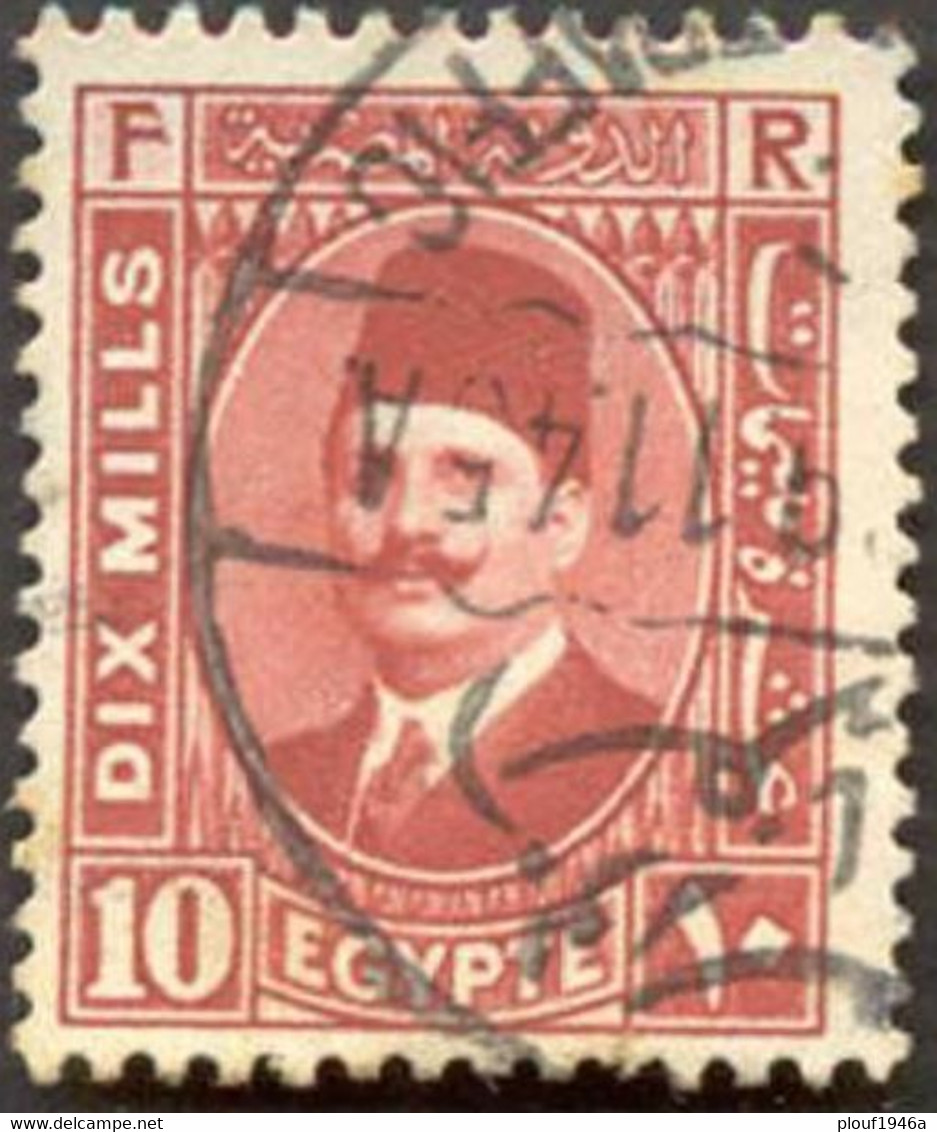 Pays : 160,3 (Egypte : Royaume (Fouad Ier)   Yvert Et Tellier N° :   123 (o) - Used Stamps