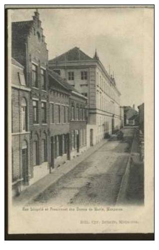 MOUSCRON Rue Léopold Et Pensionnat Des Dames De Marie - Mouscron - Moeskroen