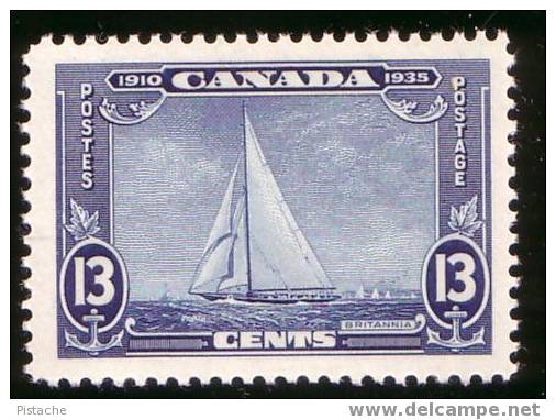 Canada - SC 216 - Britannia Voilier Bateau Sailboat - Neuf MNH** - Impeccable - Bien Centré - Used Stamps