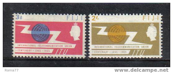 592 - FIJI 1965 , Centenario Dell' U.I.T.  ( Ovvero I.T.U. ) *** - Fiji (1970-...)