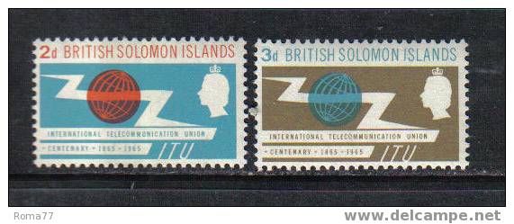 615 - SOLOMON ISLANDS 1965 , Centenario Dell' U.I.T.  ( Ovvero I.T.U. ) *** - Salomonen (...-1978)