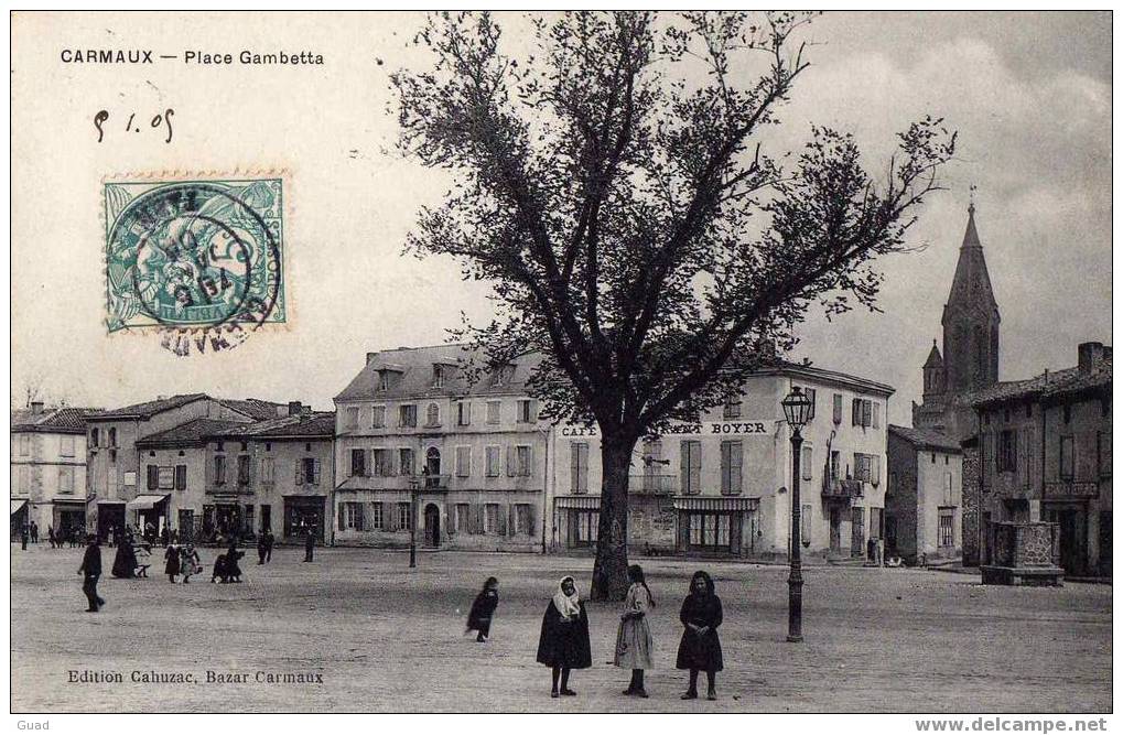 CARMAUX - PLACE GAMBETTA - Carmaux