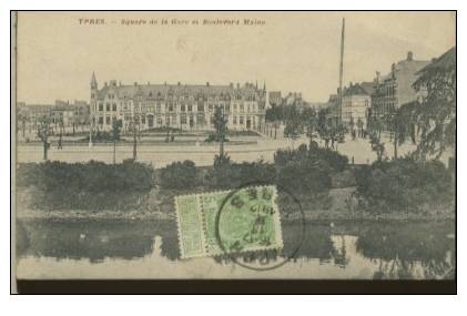 YPRES Square De La Gare Et Boulevard Malou - Ieper