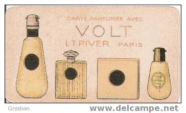 CARTE PARFUMEE ANCIENNE 1928 VOLT L T PIVER PARIS - Profumeria Antica (fino Al 1960)