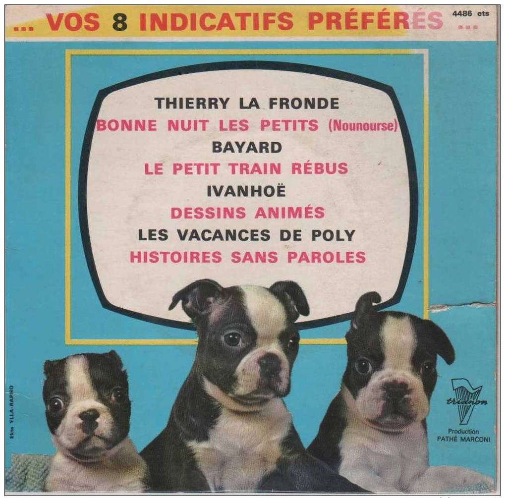 Rare 45t VOS 8 INDICATIFS PREFERES... Ivanhoe - Autres - Musique Française