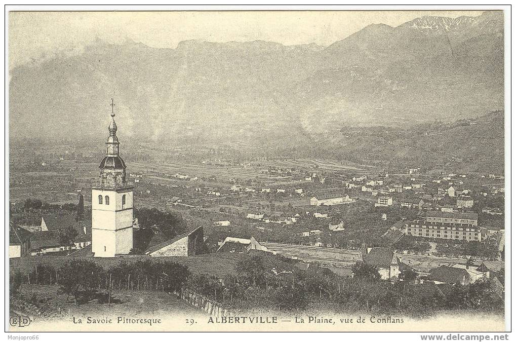 Reproduction CPA – Albertville – La Plaine Vue De Conflans - Albertville