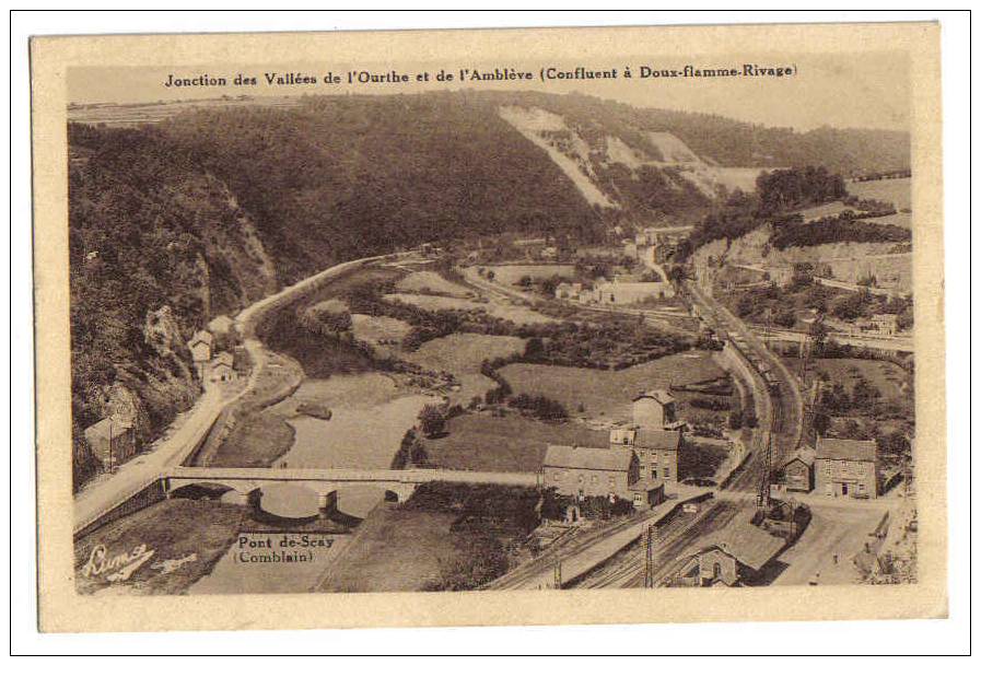 4045 - Jonction Des Vallées De L' Ourthe Et De L' Amblève(Confluent à Doux-flamme-Rivage) Pont De Scay (Comblain) - Comblain-au-Pont