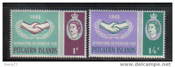 653 - PITCAIRN 1965 , International Cooperation Year  *** - Islas De Pitcairn