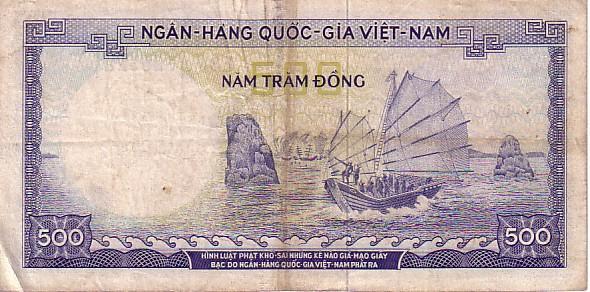 VIET NAM   500 Dong   Non Daté (1966)    Pick 23a     ******QUALITE  VG + ****** - Vietnam