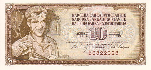 YOUGOSLAVIE   10 Dinara  Daté Du 01-05-1968   Pick 82a     ***** BILLET  NEUF ***** - Yougoslavie