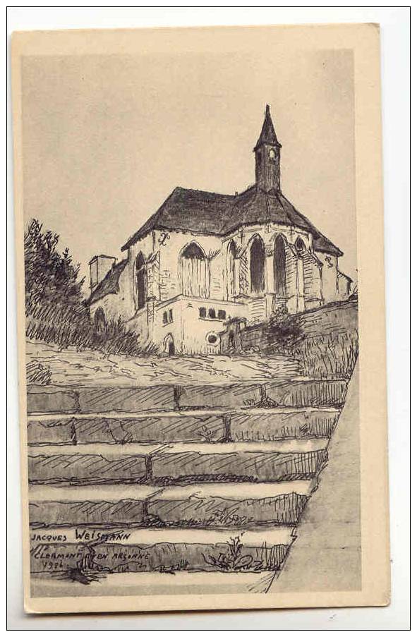 1546 -  Clermont-en-Argonne - L' Eglise D' Ap. Un Dessin De J. WEISMANN - Clermont En Argonne
