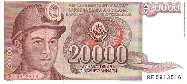 YOUGOSLAVIE   10 000 Dinara  Daté Du 01-05-1987   Pick 95     ***** QUALITE  XF ***** - Yugoslavia
