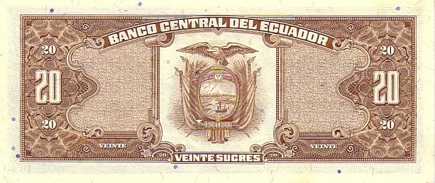 EQUATEUR   20 Sucres   Daté Du 22-11-1988    Pick 121Aa     ***** BILLET  NEUF ***** - Equateur