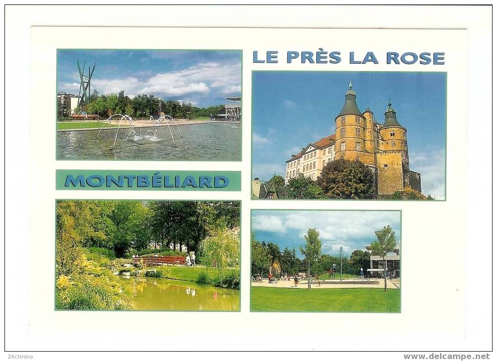 Montbéliard: Le Parc "Le Près La Rose", Le Chateau (07-763) - Montbéliard