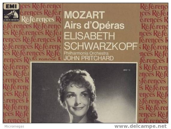 Mozart : Airs D´opéras, Schwarzkopf - Opera / Operette