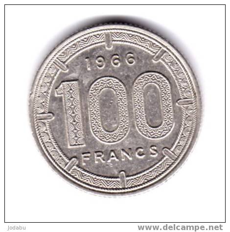 1 Piéce Des états De L Afrique équatoriale 100 Francs De 1966  - Légers Coups Sur Le Flan - Otros & Sin Clasificación