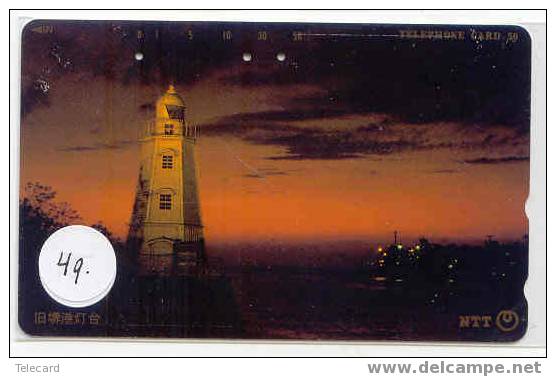 VUURTOREN LIGHTHOUSE LEUCHTTURM PHARE  FARO FAROL Op Telefoonkaart (49) - Faros