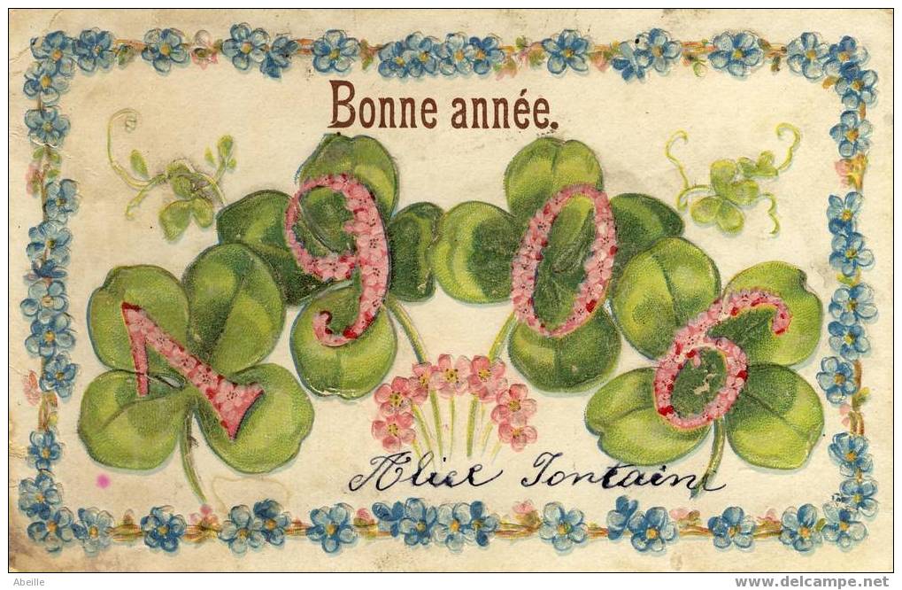 CARTE POSTALE 1906 - Nouvel An