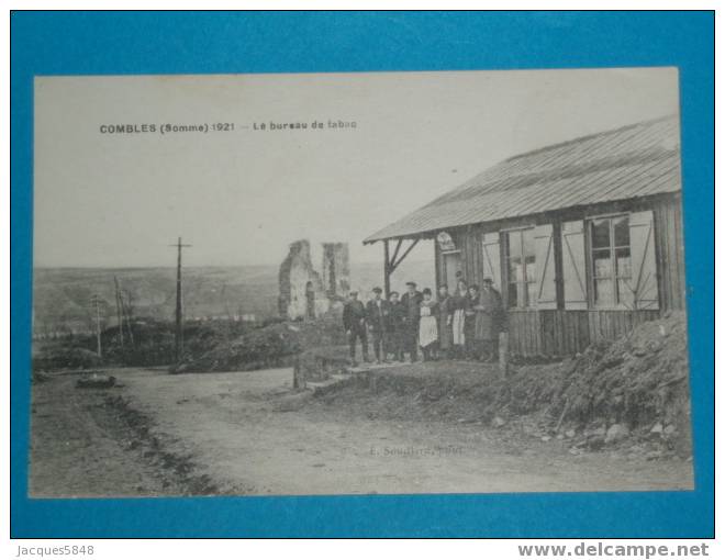 80) Combles - Le Bureau De Tabac -    Année  1921  - EDIT  Souiillard - Combles