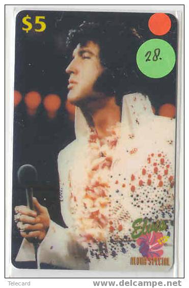 ELVIS PRESLEY Op Telefoonkaart (28) - Personnages