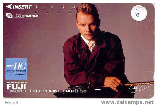 STING Op Telefoonkaart Japan (6) - Personen