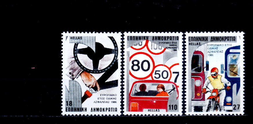 C723 - Grece 1986 - Yv.no.1598/600 Neufs** - Unused Stamps