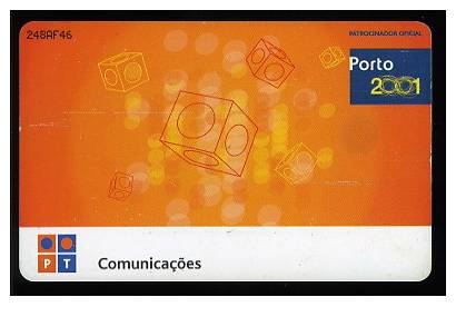 Télécarte PORTUGAL Porto 2001 Capitale Européene De La Culture Musique Phonecard Music - Portugal
