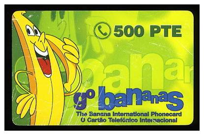 Télécarte PORTUGAL Go Bananas Phonecard - Portugal