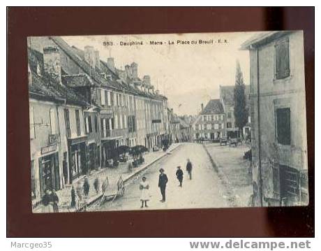 13284 Mens La Place Du Breuil édit.E.R. N°553 Animée Tabac Cordier Tourtet Belle Carte - Mens