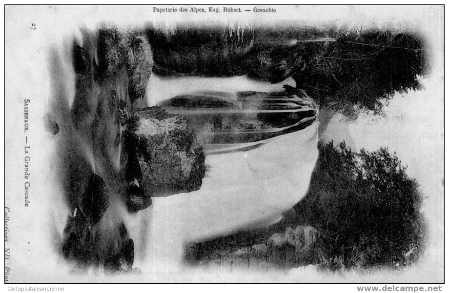 38 SASSENAGE GRANDE CASCADE 1900s  PAPETERIE ROBERT - NEURDEIN N° 27 ¤ TTB /A3139 - Sassenage