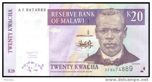Malawi #44, 20 Kwacha, 2004, UNC / NEUF - Malawi