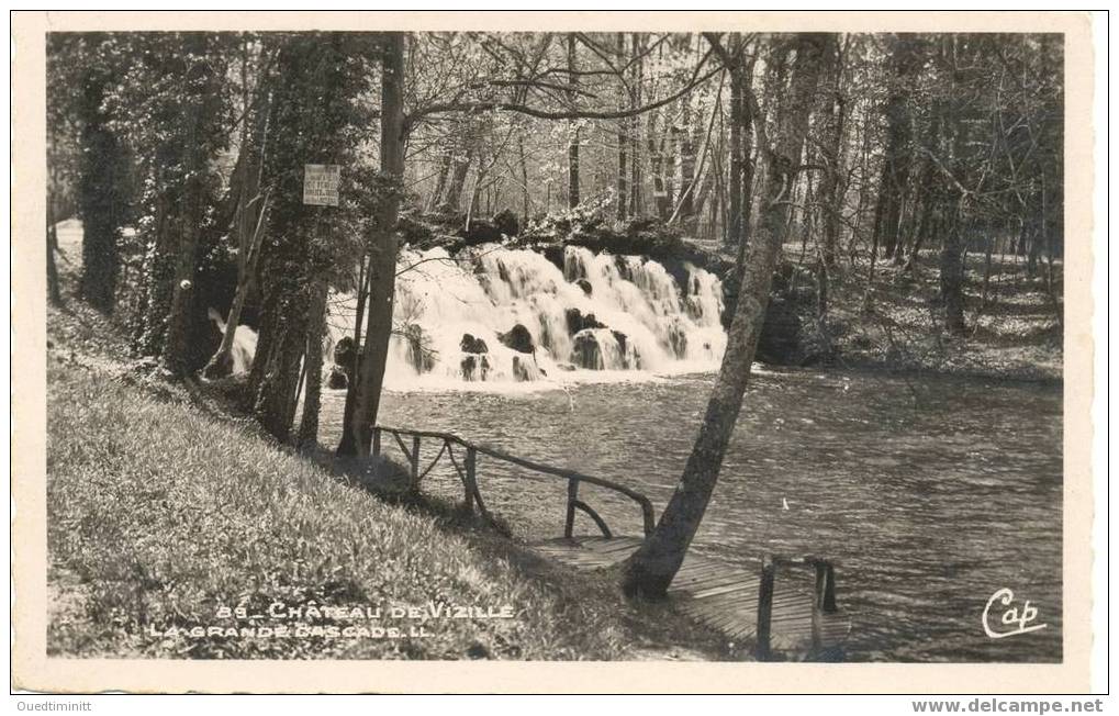 Château De Vizille.La Grande Cascade.cpsm 1952. - Castles