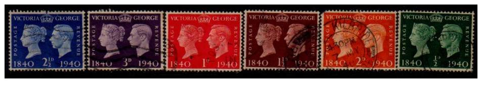 GREAT BRITAIN    Scott: # 252-7   F-VF USED - Used Stamps