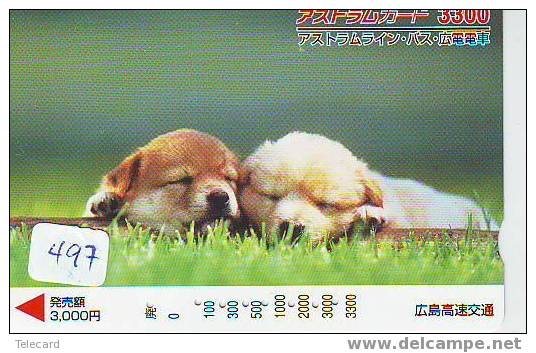 CHIEN BULDOG HOND DOG  HUND CANE PERRO CÃO Sur Telecarte Phonecard (497) - Chiens