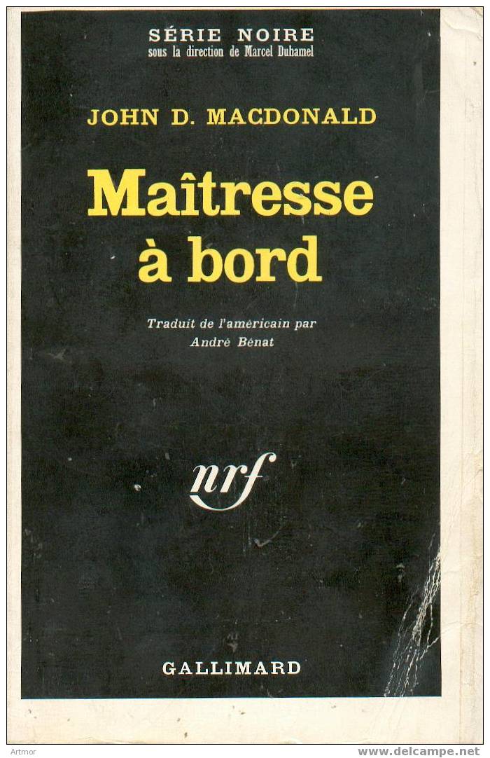 N° 1190 - 1968 - MACDONALD - MAÎTRESSE A BORD - Série Noire
